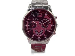 reloj pulsera caballero geneva plateado