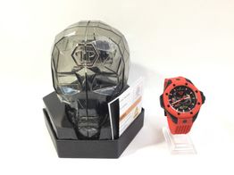 reloj pulsera caballero philipp plein rojo calavera