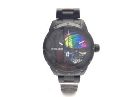 reloj pulsera caballero police 15715j neist skull ip gun rainbow