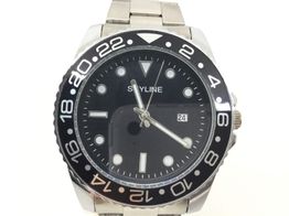 reloj pulsera caballero skyline plata