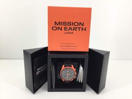 reloj pulsera caballero swatch mission to earth lava