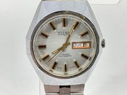 reloj pulsera caballero titan automatico