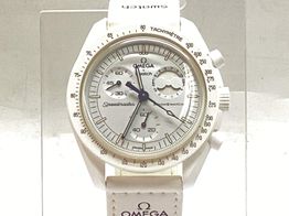 reloj pulsera premium unisex swatch moonswatch (mission to the moon)