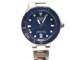 reloj pulsera premium unisex tissot seastar 1000 quartz 36mm (t120210a)