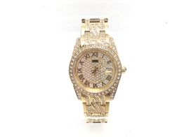 reloj pulsera señora lanscotte dorado con piedritas