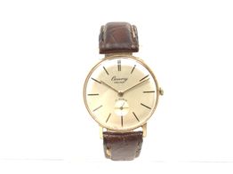 reloj pulsera unisex cauny prima de luxe 17 rubis plaque oro 10 microns 33mm