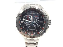 reloj pulsera unisex citizen eco-drive crono date 46mm (h500-s065402)