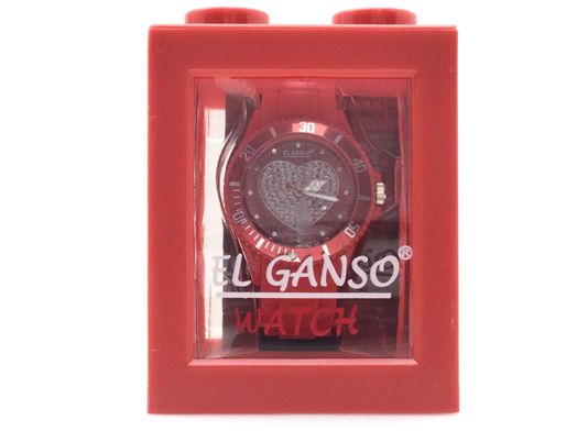 reloj pulsera unisex el ganso watch corazon rojo