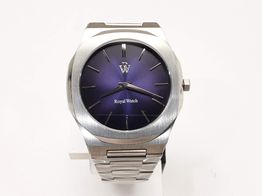 reloj pulsera unisex royal watch standard acero