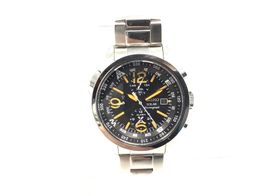 reloj pulsera unisex seiko solar chronograph 45mm (v172-0ag0)
