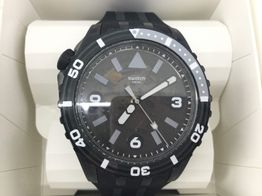 reloj pulsera unisex swatch black sea nettle