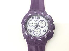 reloj pulsera unisex swatch morado