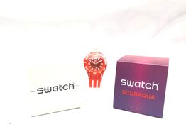reloj pulsera unisex swatch scubaqua lions mane