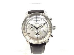 reloj pulsera unisex zeppelin cronografo con alarma 100 jahre (7680-1)