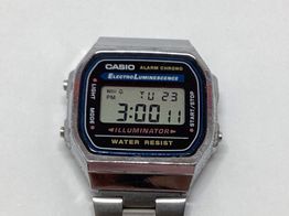 relojes digitales casio a168