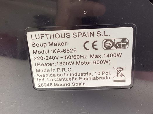 rob&ocirc; multifun&ccedil;&otilde;es lufthous ka-6526