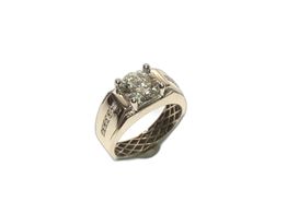 sello oro 18k con diamante de laboratorio 
