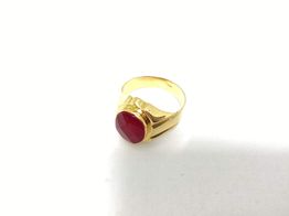 sello oro 18k con circonita 