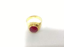sello oro 18k con circonita 