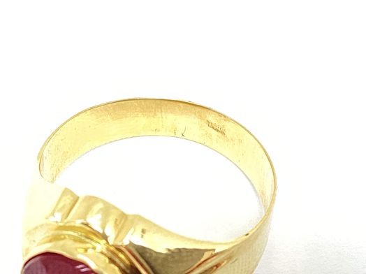 sello oro 18k con circonita 
