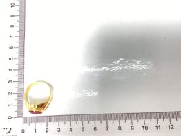 sello oro 18k con circonita 