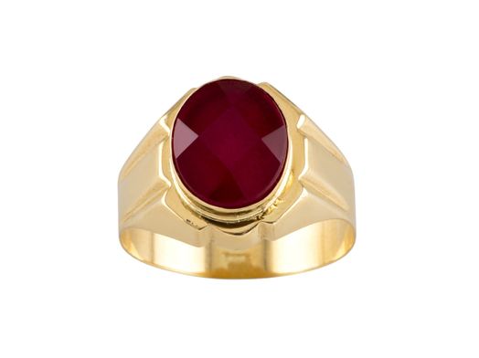 sello oro 18k con espinela 