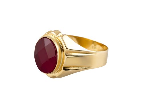 sello oro 18k con espinela 