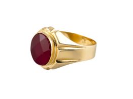 sello oro 18k con espinela 