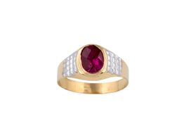 sello oro 18k con circonita 