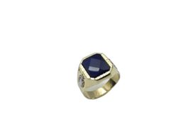 sello oro 18k con circonita 