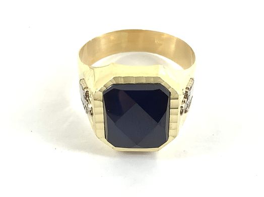 sello oro 18k con circonita 