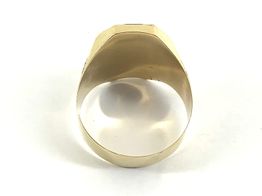 sello oro 18k con circonita 