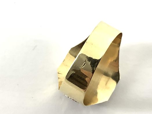 sello oro 18k con circonita 