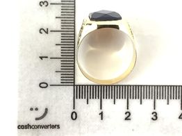 sello oro 18k con circonita 