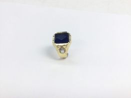 sello oro 18k con circonita 