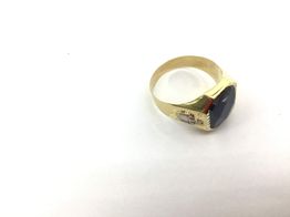 sello oro 18k con circonita 