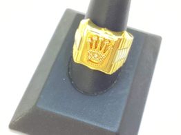 selo ouro 18k com pedra con sem pedra 