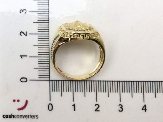 sello oro 18k con circonita 