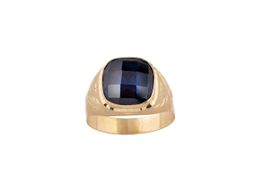 sello oro 18k con circonita 