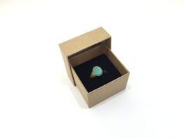 sello oro 18k con malaquita 