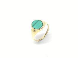 Sello Oro 18k Con Malaquita