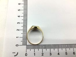 sello oro 18k con malaquita 