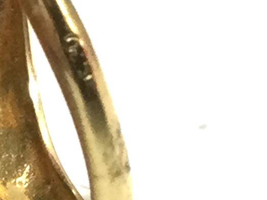 sello oro 18k con malaquita 