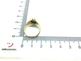 sello oro 18k con malaquita 