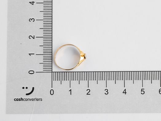 sello oro 18k con circonita 
