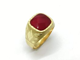 sello oro 18k con circonita 