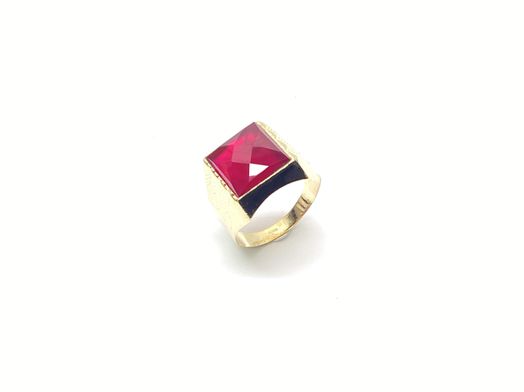 sello oro 18k con espinela 