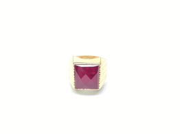 sello oro 18k con espinela 