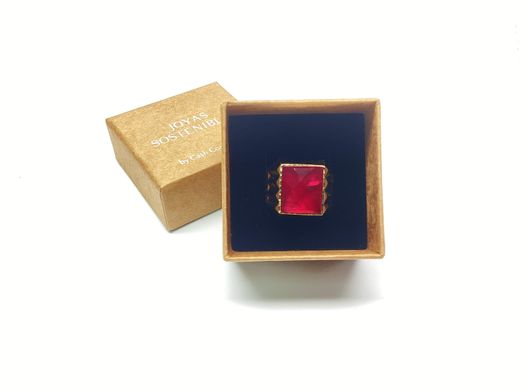sello oro 18k con espinela 
