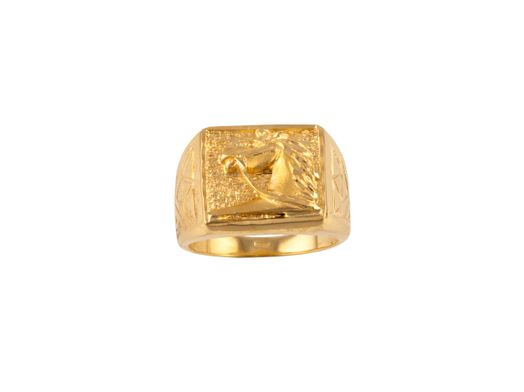 sello oro 18k con onix 